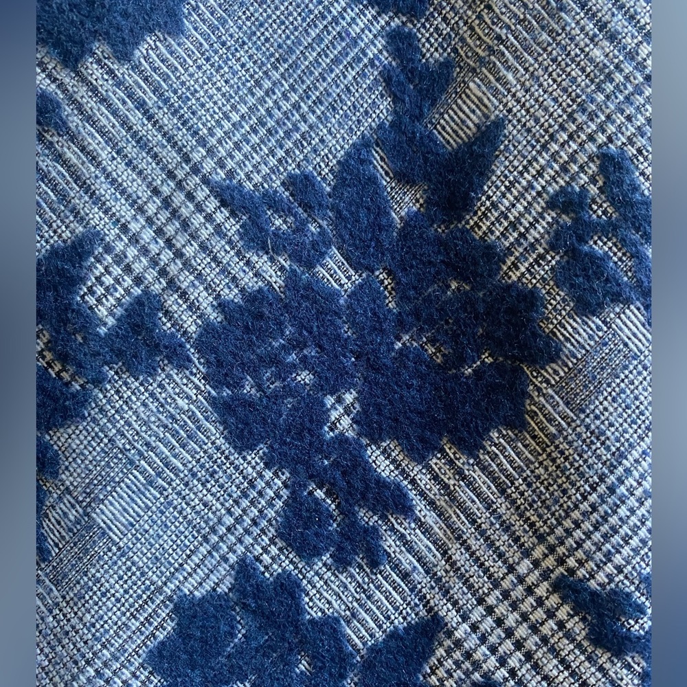 Halogen faux wrap lined midi skirt, sz 8, navy floral velvet, so soft! BNWOT - Picture 10 of 10